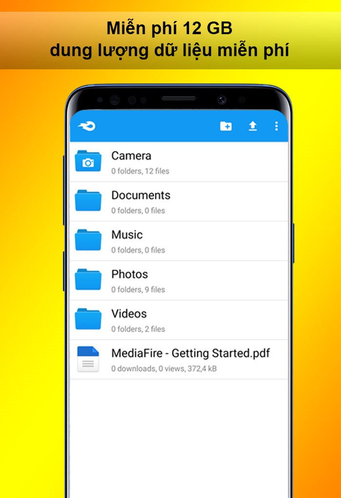 Dung lượng lưu trữ miễn phí 12GB