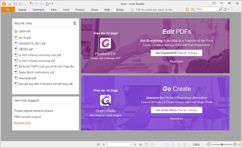 Foxit Reader trên máy tính