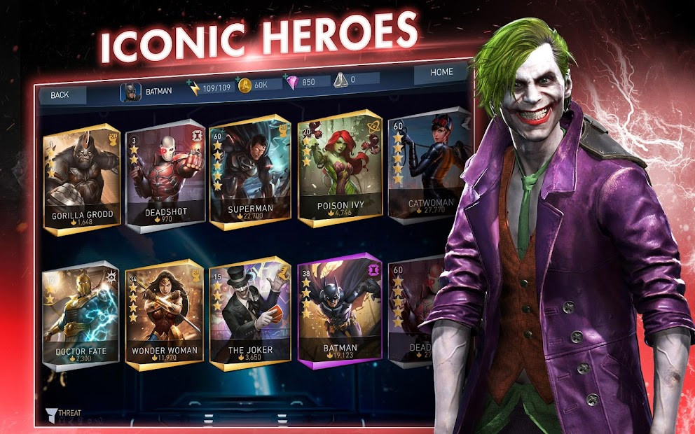 Giao diện chiến đấu Injustice 2