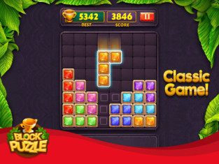 H&igrave;nh ảnh trong game Block Puzzle Jewel Legend khi người chơi đạt được điểm số cao