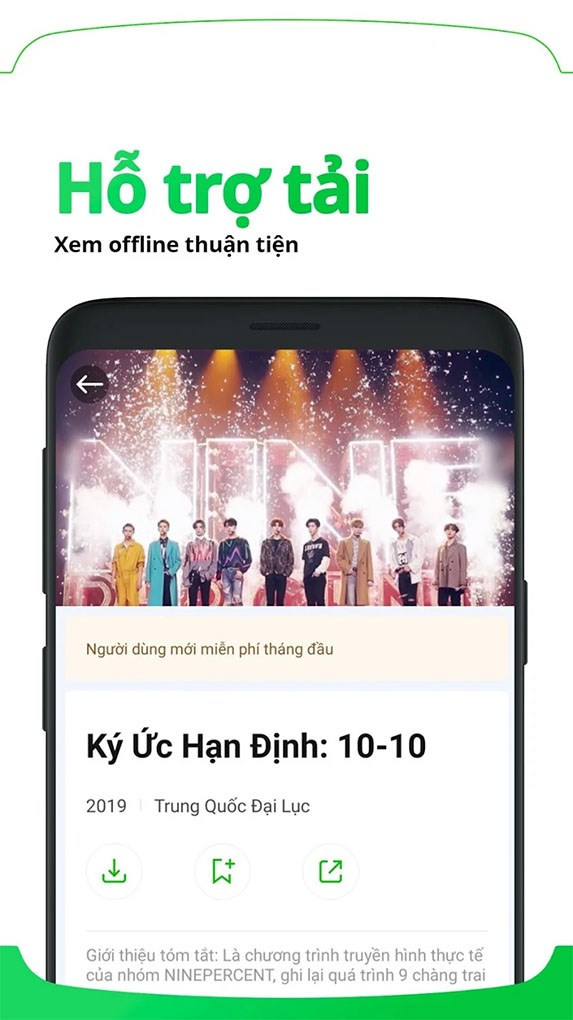 Hỗ trợ tải video để xem offline