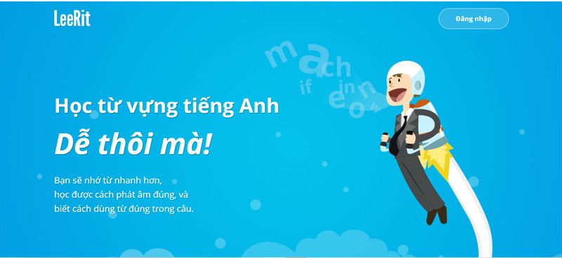 Học từ vựng tiếng Anh hiệu quả nhất với LeeRit