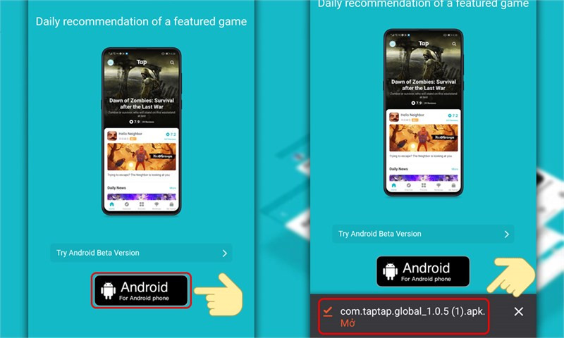Hướng dẫn tải và cài đặt TapTap