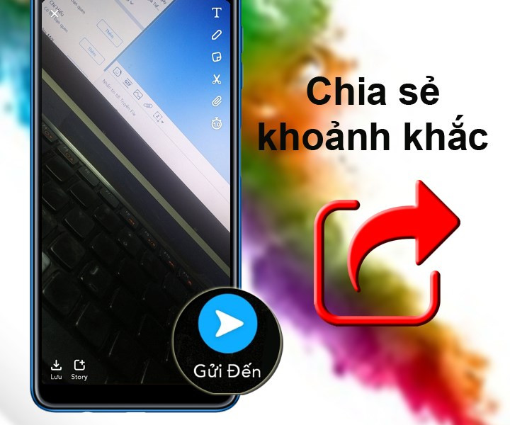 Hãy chia sẻ khoảnh khắc vui nhộn đến mọi người trên Snapchat