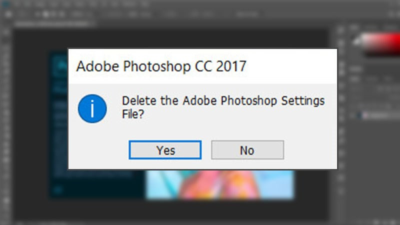 Khôi phục cài đặt gốc Photoshop