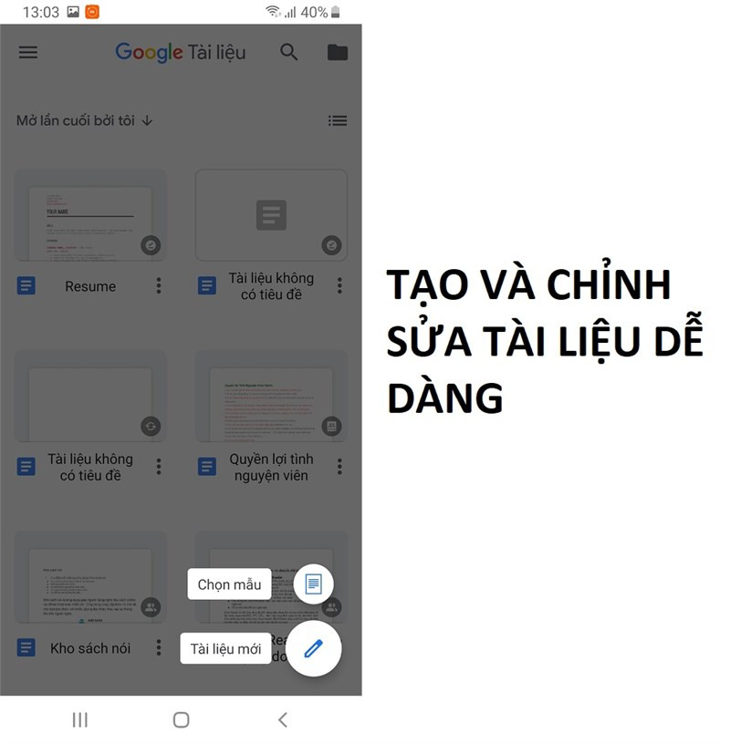 Làm việc mọi lúc mọi nơi với Google Docs