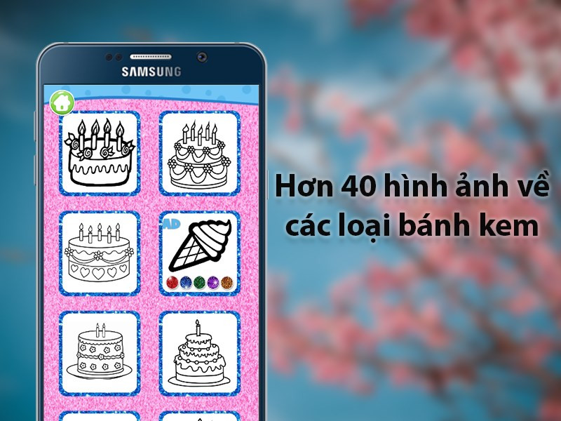 Mẫu bánh sinh nhật đa dạng trong Glitter Birthday Cake