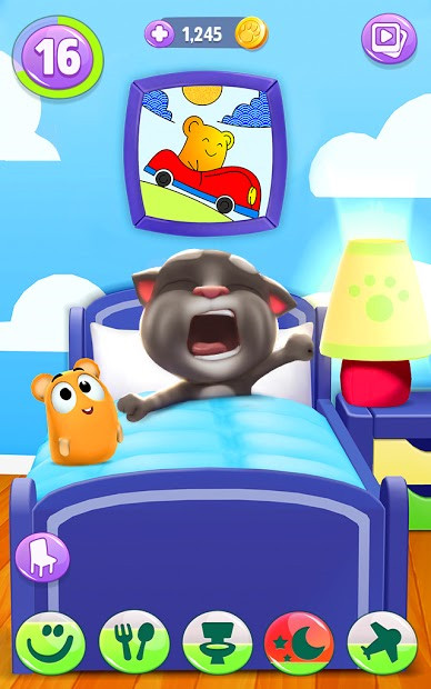 Mèo Tom đang chơi đùa trong My Talking Tom 2