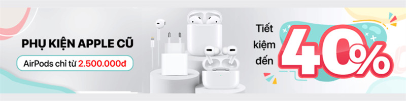 Mô tả hình ảnh banner quảng cáo phụ kiện Apple