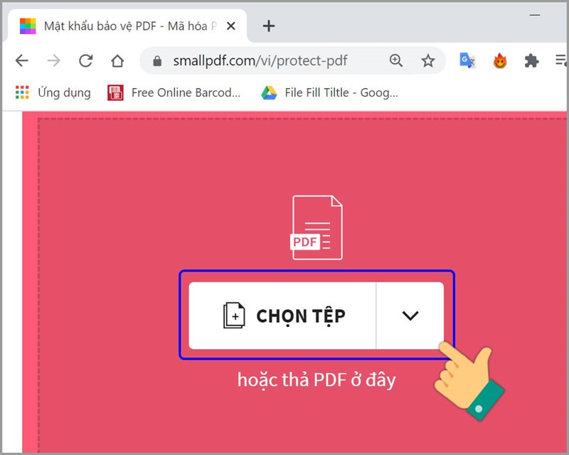 Mô tả hình ảnh: Giao diện Smallpdf