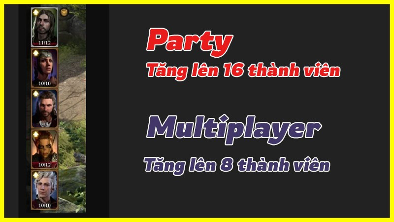 Mod tăng giới hạn th&agrave;nh vi&ecirc;n party