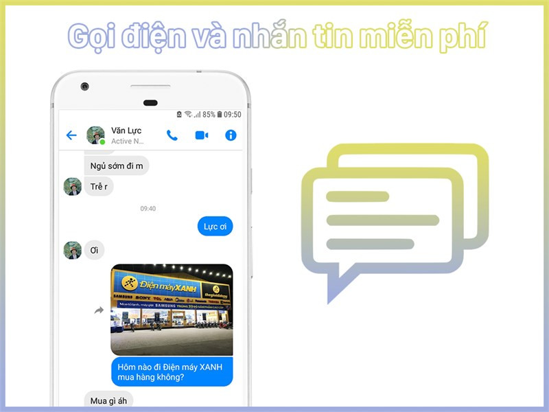 Nhắn tin và gọi điện miễn phí với Messenger Lite