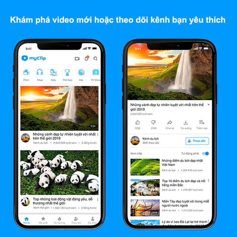 Nội dung video đa dạng trên MyClip