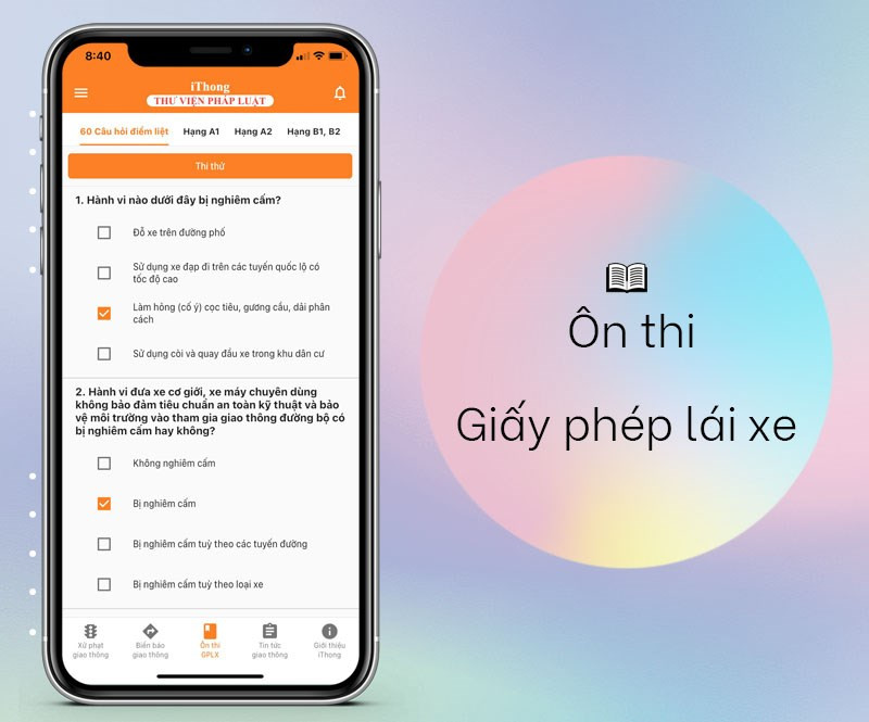 Ôn thi bằng lái xe