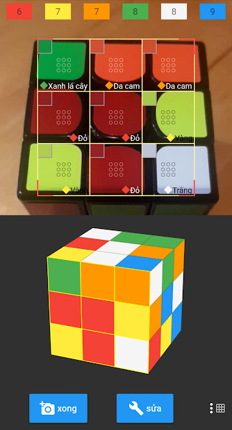 Quét Rubik bằng camera