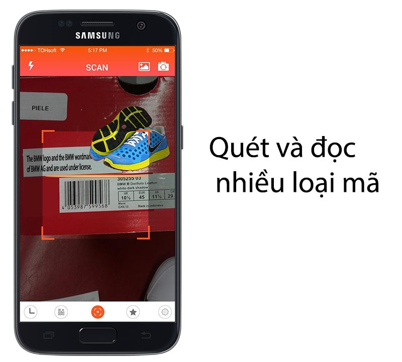 Quét và đọc tất cả các loại mã QR