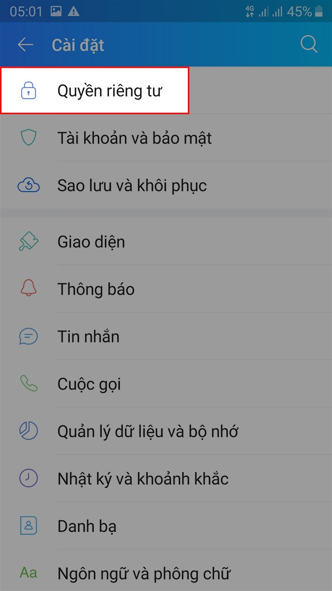 Quyền riêng tư