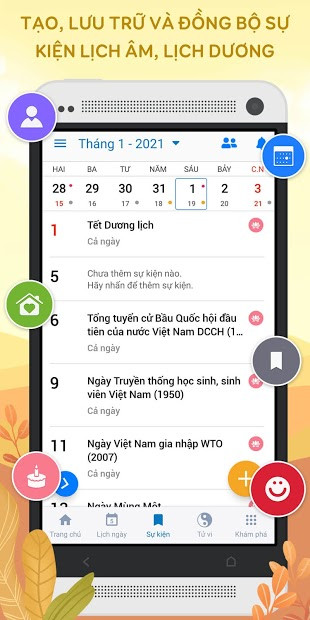 Screenshots Lịch Vạn Niên 2021: Xem lịch âm, ngày tốt xấu