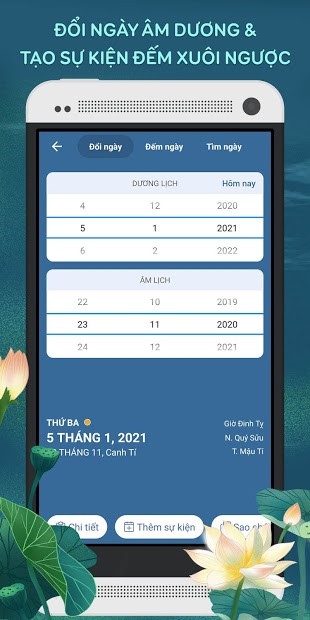 Screenshots Lịch Vạn Niên 2021: Xem lịch âm, ngày tốt xấu