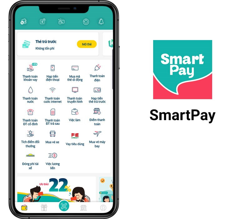 SmartPay giao diện thanh toán