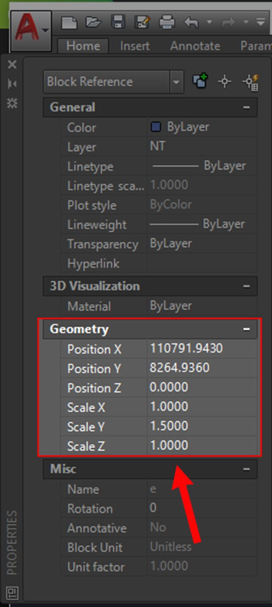 Sử dụng lệnh Scale đối với file Xref