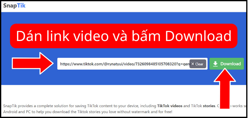 Tải video tiktok tr&ecirc;n m&aacute;y t&iacute;nh