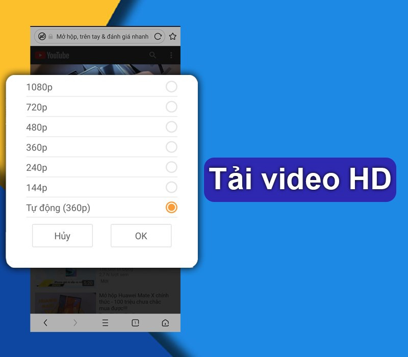 Tải video với chất lượng HD ngay tr&ecirc;n UC Browser 