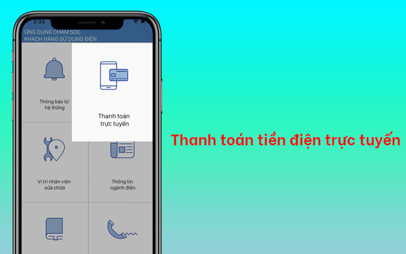 Thanh to&aacute;n tiền điện trực tuyến