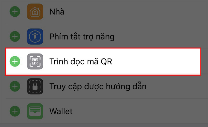 Thêm Trình đọc mã QR