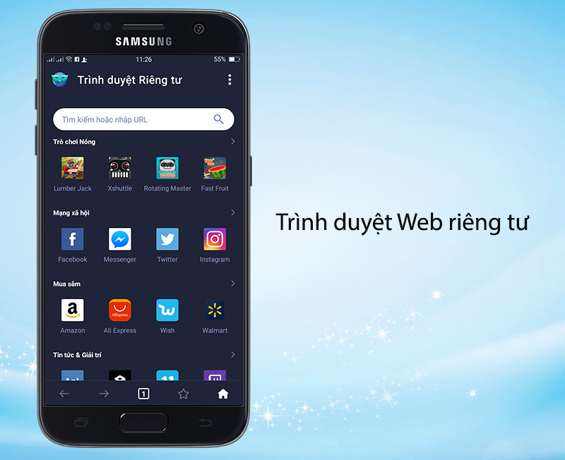 Tích hợp trình duyệt Web riêng tư