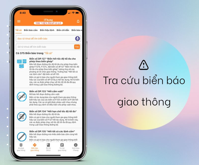 Tra cứu biển báo giao thông