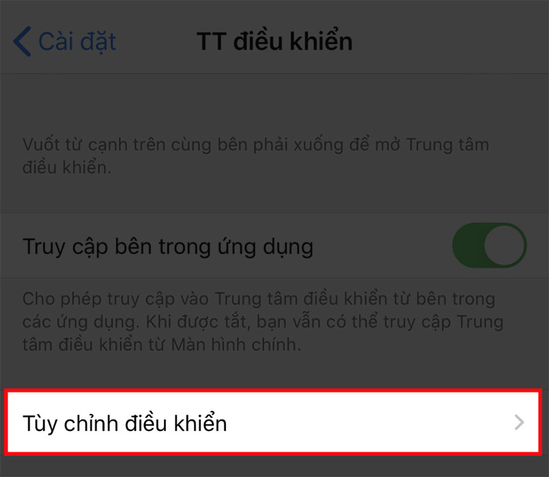 Tùy chỉnh Điều khiển