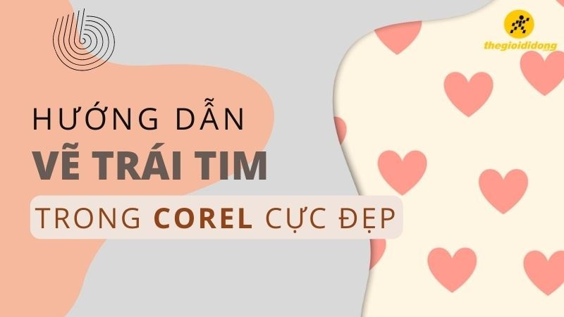 Vẽ trái tim bằng Perfect Shapes trong CorelDRAW