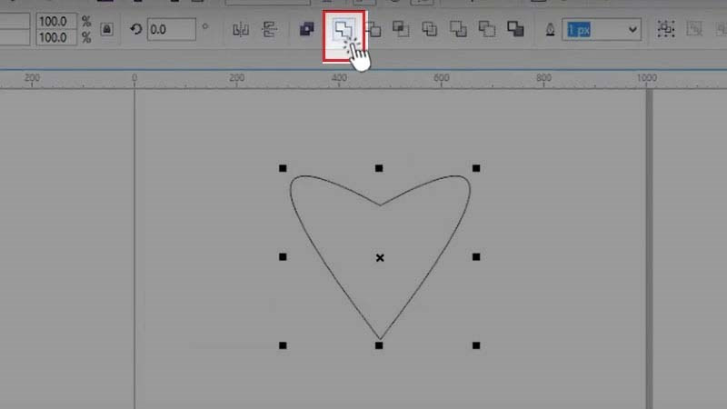 Vẽ trái tim với 3-Point Curve