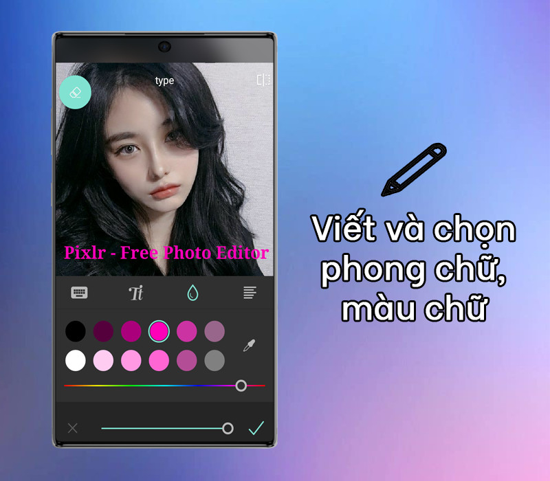 Viết và chỉnh phong chữ, màu chữ