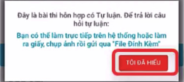 Xác nhận loại bài trên Azota điện thoại