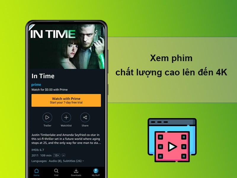 Xem phim chất lượng cao lên đến 4K