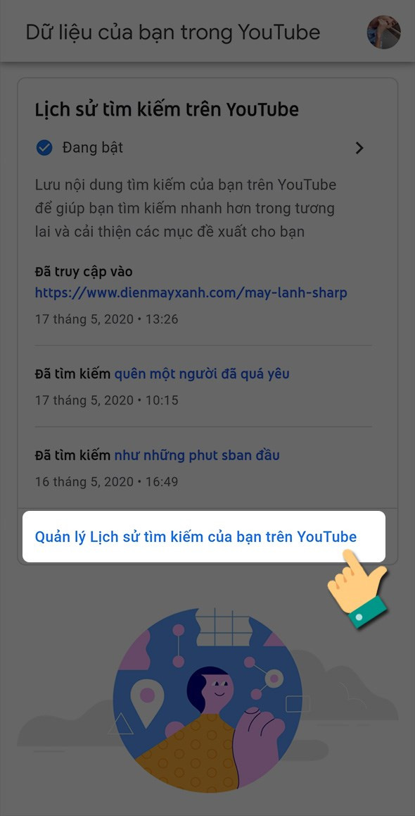 Xóa lịch sử xem YouTube