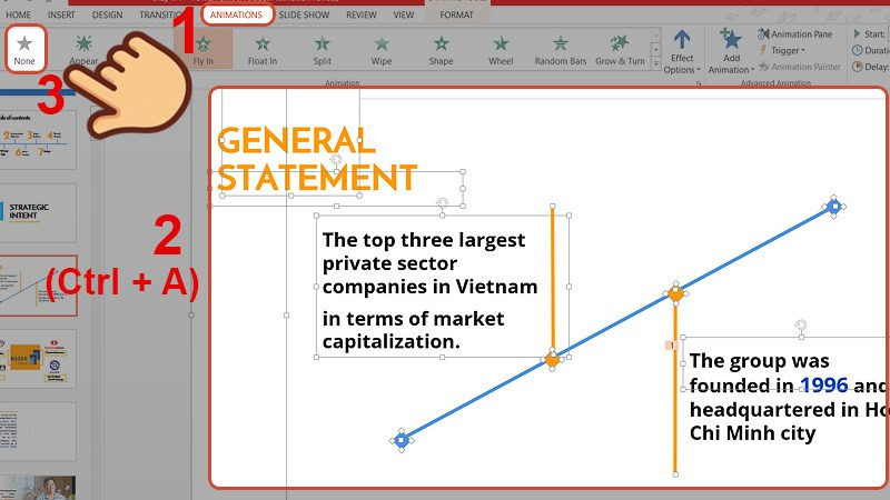 Xóa tất cả hiệu ứng trên slide