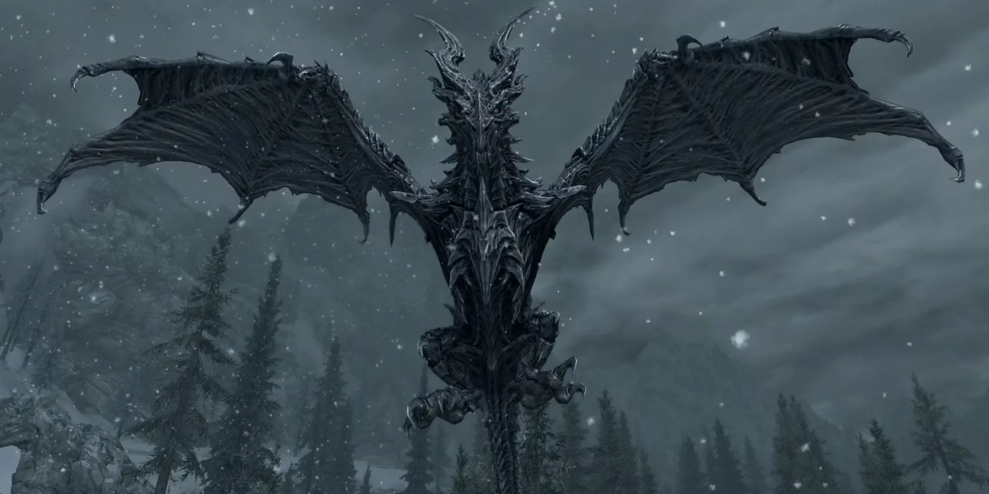 Alduin Kẻ Ăn Thế Giới trong Skyrim, một trận đấu trùm kém ấn tượng so với tầm vóc của nó