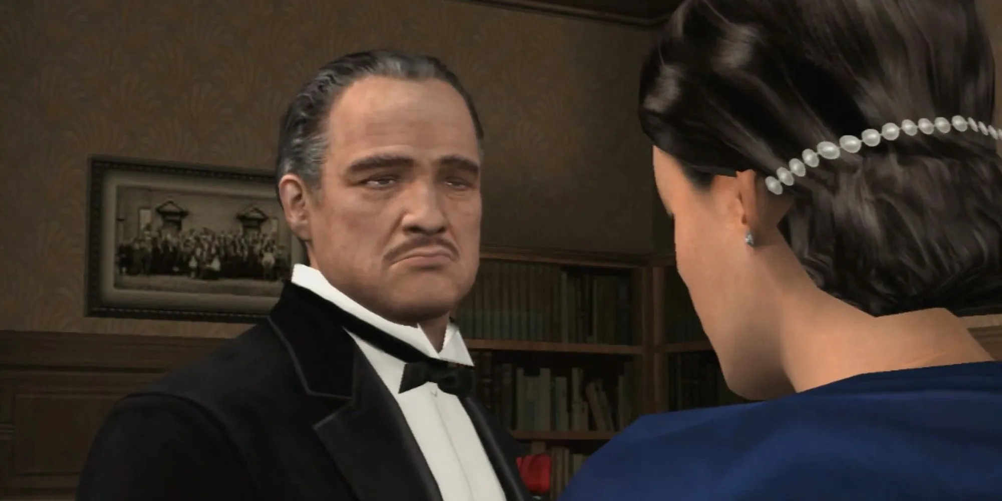 Top 8 Game Mafia Đỉnh Cao: Xưng Bá Thế Giới Ngầm (Cập Nhật 2024) 1 Ảnh bìa game The Godfather The Don's Edition với nhân vật chính và logo