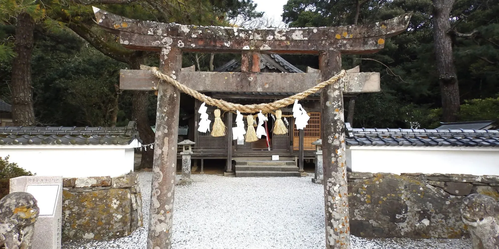 Ảnh chụp đền Watazumi ở Tsushima, một địa điểm linh thiêng nổi tiếng trong Ghost of Tsushima