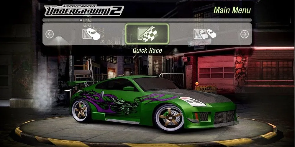 Ảnh chụp màn hình Need For Speed Underground 2 với xe độ