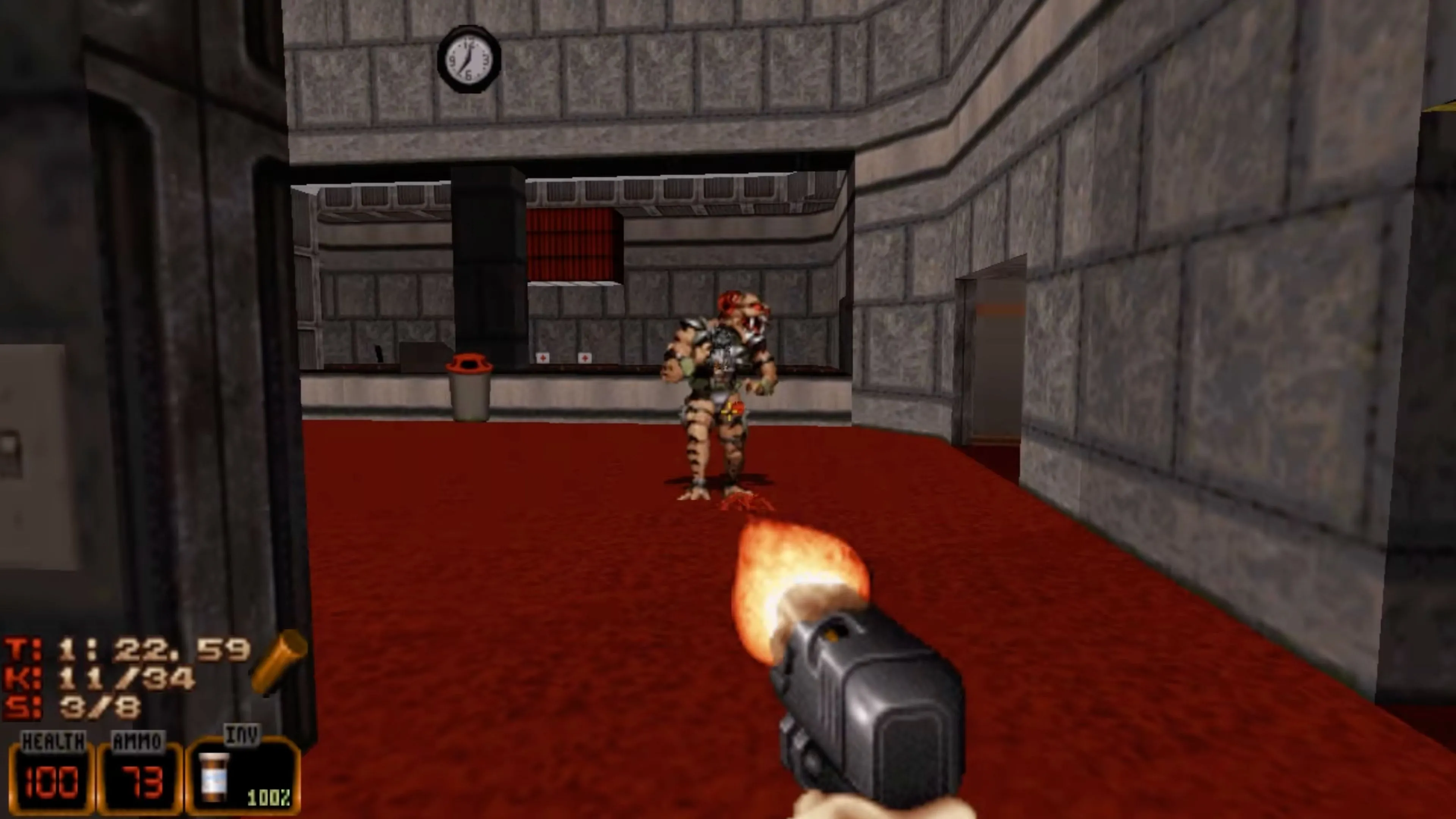 Ảnh chụp màn hình trong game của Duke Nukem 3D