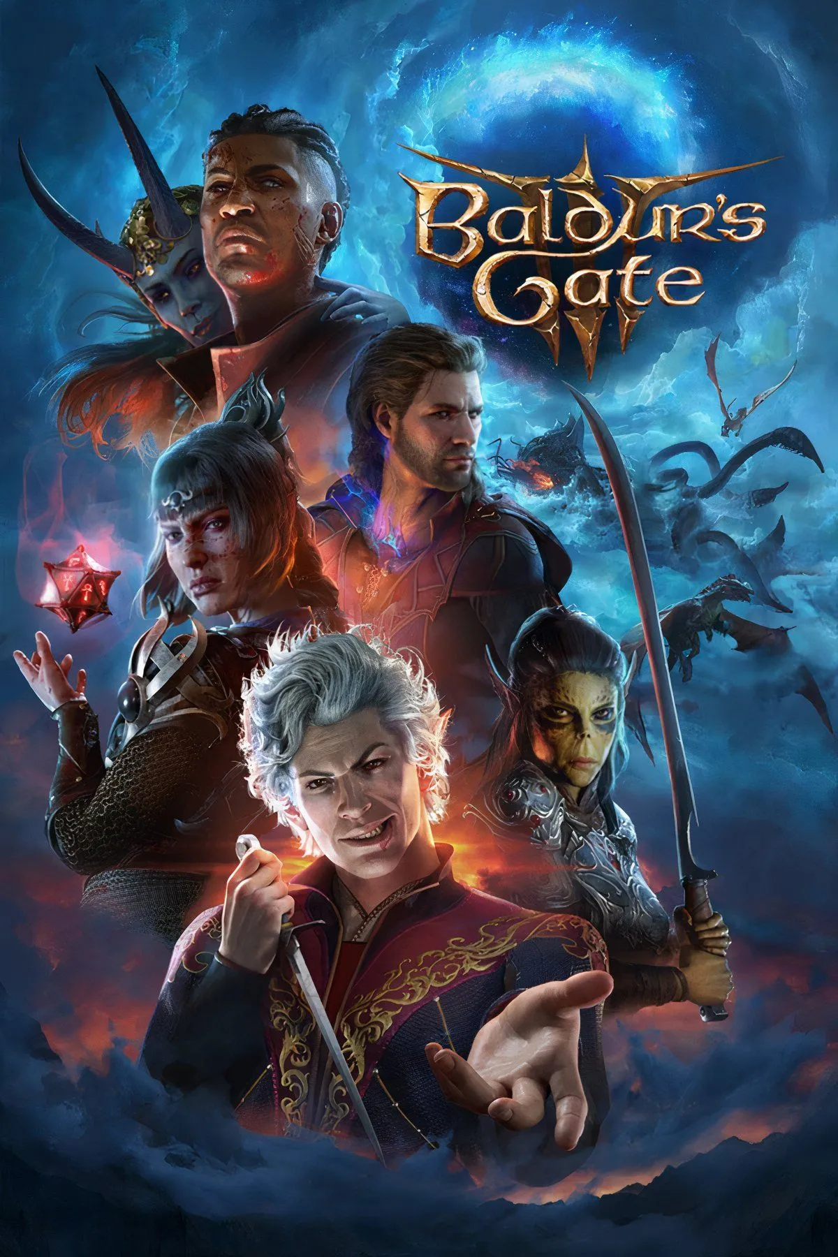 Ảnh ghép các nhân vật và cảnh trong Baldur's Gate 3