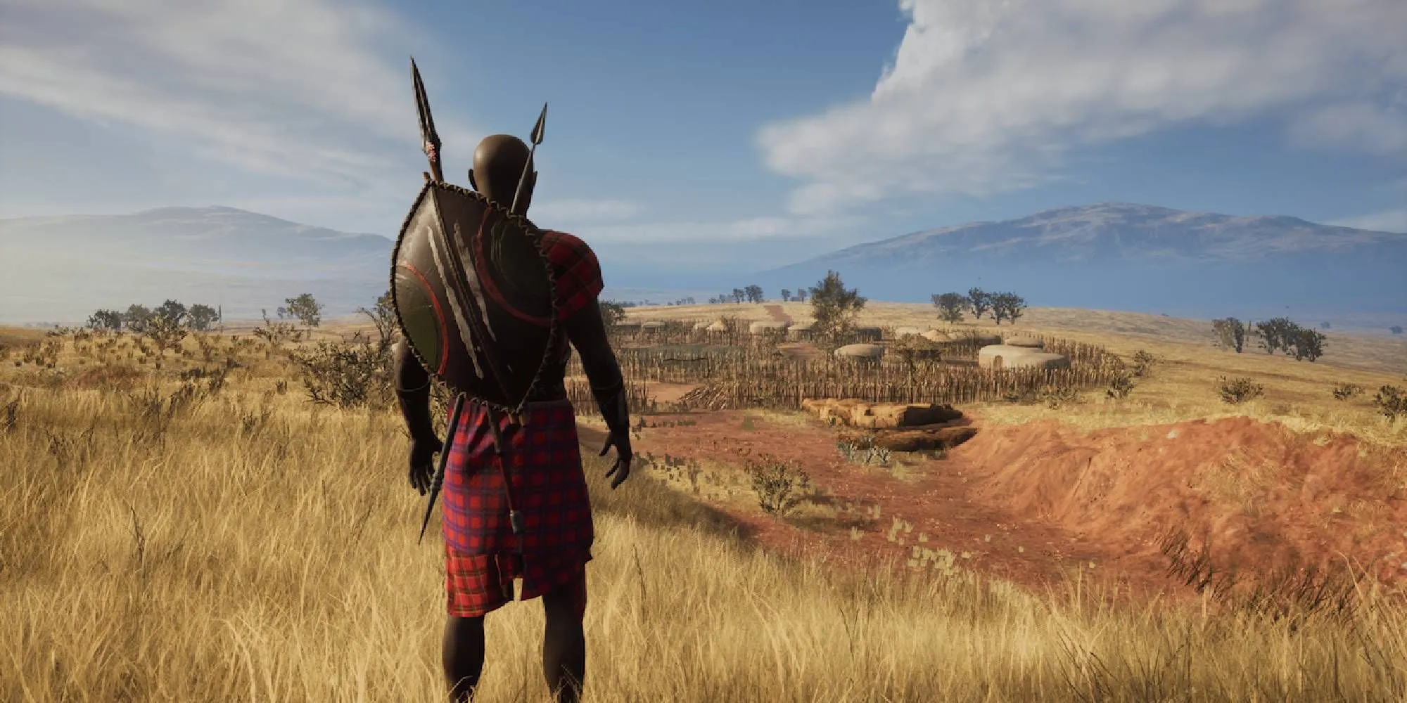 Ảnh teaser game HIRU, giới thiệu nhân vật chính và bối cảnh châu Phi lấy cảm hứng từ văn hóa Maasai
