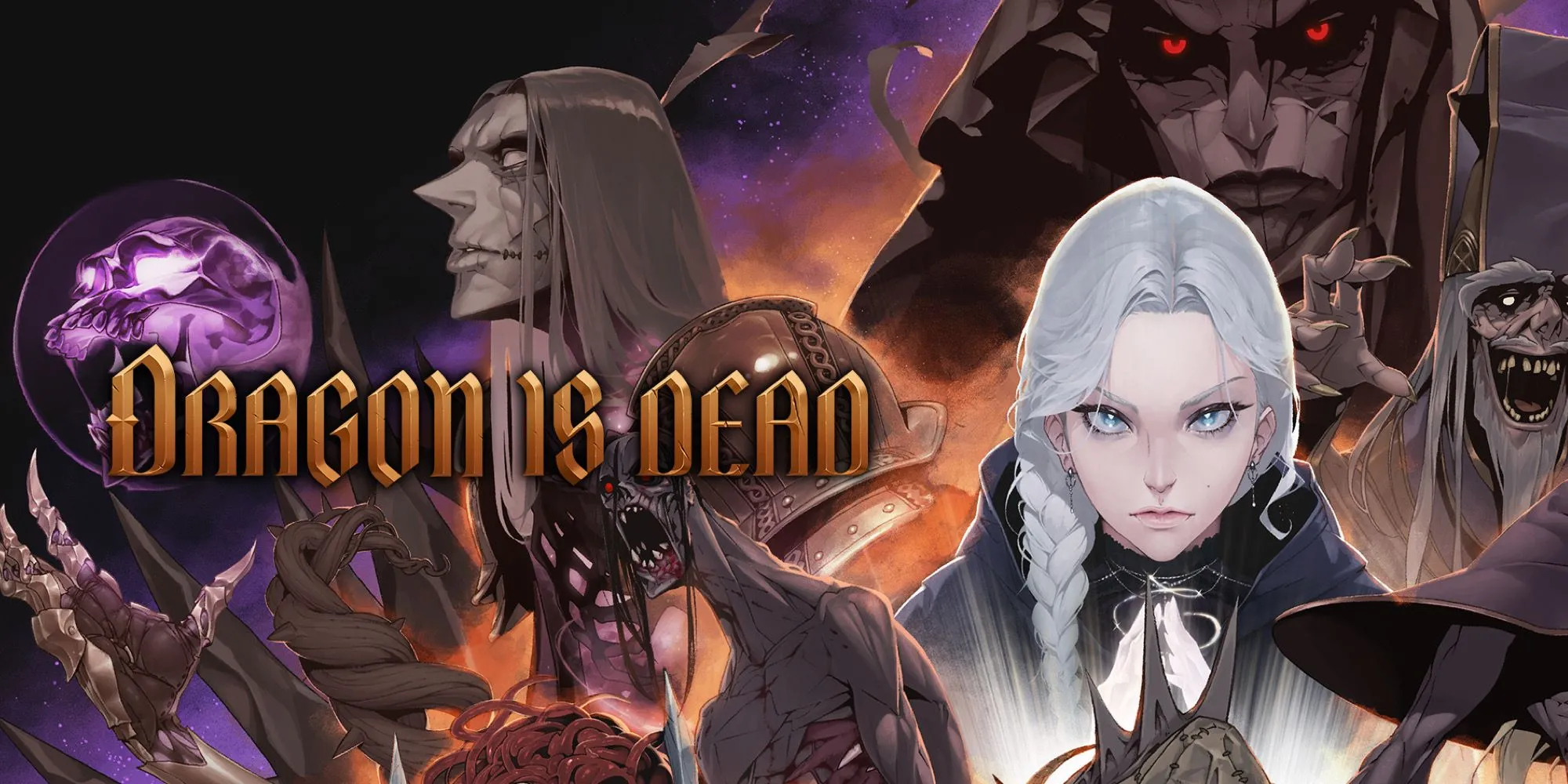 Dragon Is Dead Chốt Ngày Ra Mắt Full 1.0: Tính Năng Khủng, Nhân Vật Mới Chờ Đón 1 Bìa game Dragon Is Dead với hình ảnh nhân vật chiến đấu và rồng khổng lồ.