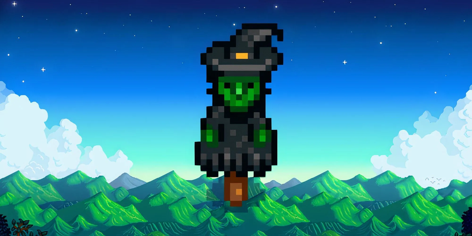 Bù nhìn hiếm số 2, hình dạng bí ngô, có thể mua tại Lễ Hội Ma Stardew Valley