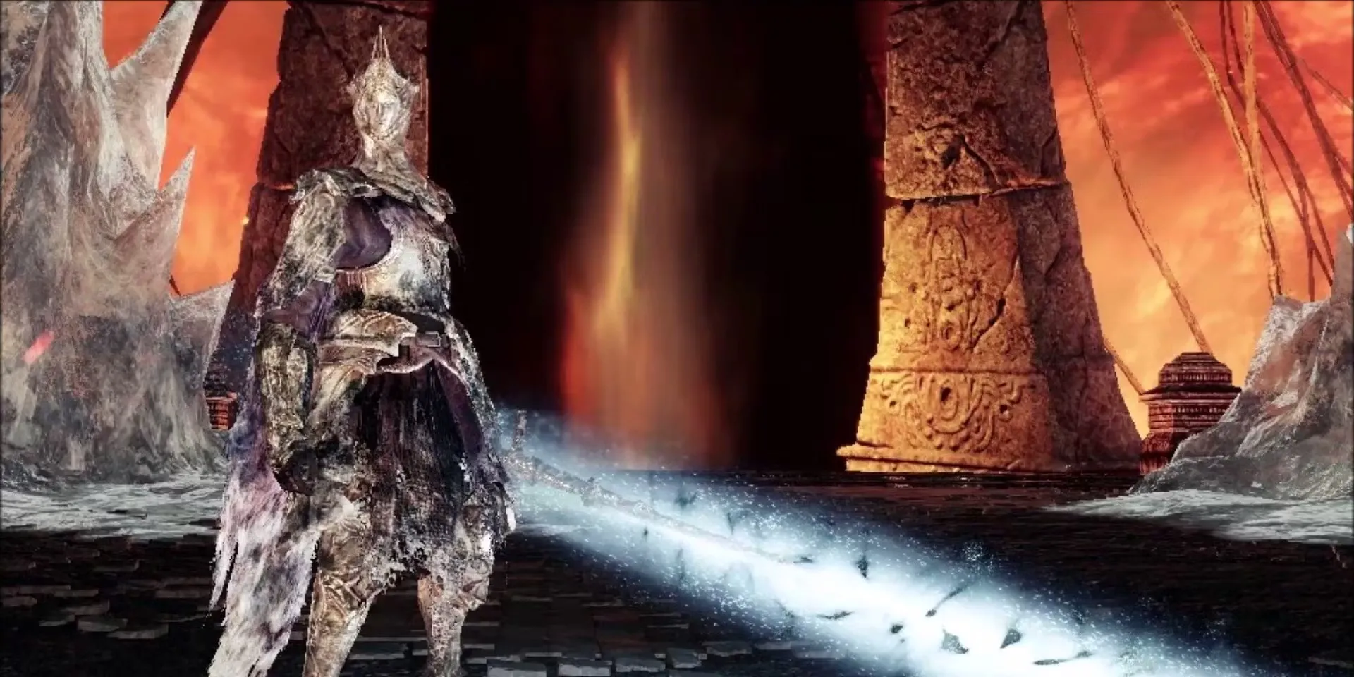 Burnt Ivory King Dark Souls 2 DLC Crown of the Ivory King xuất hiện từ Old Chaos