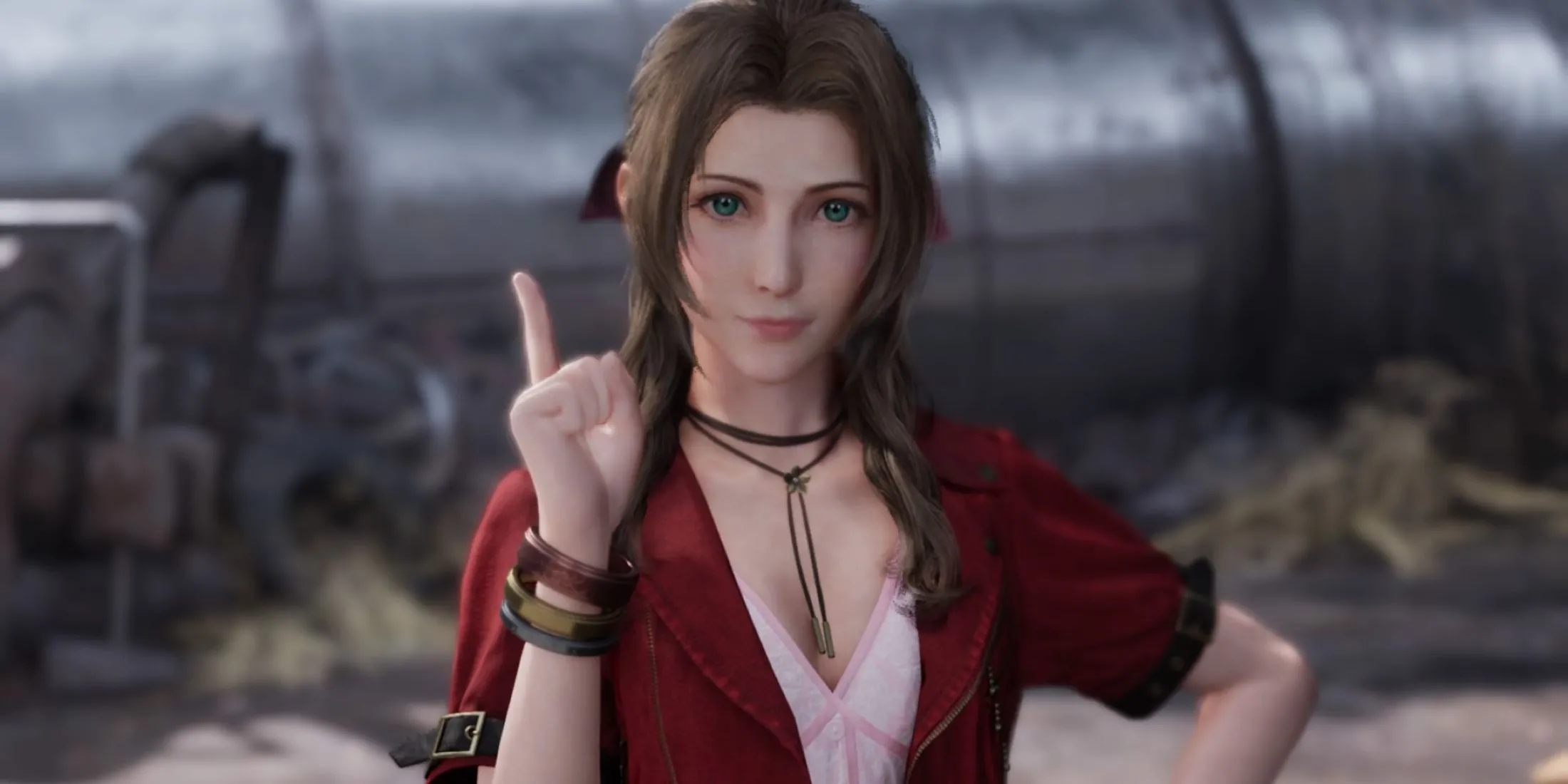 Cận cảnh nhân vật Cloud Strife trong Final Fantasy VII Remake